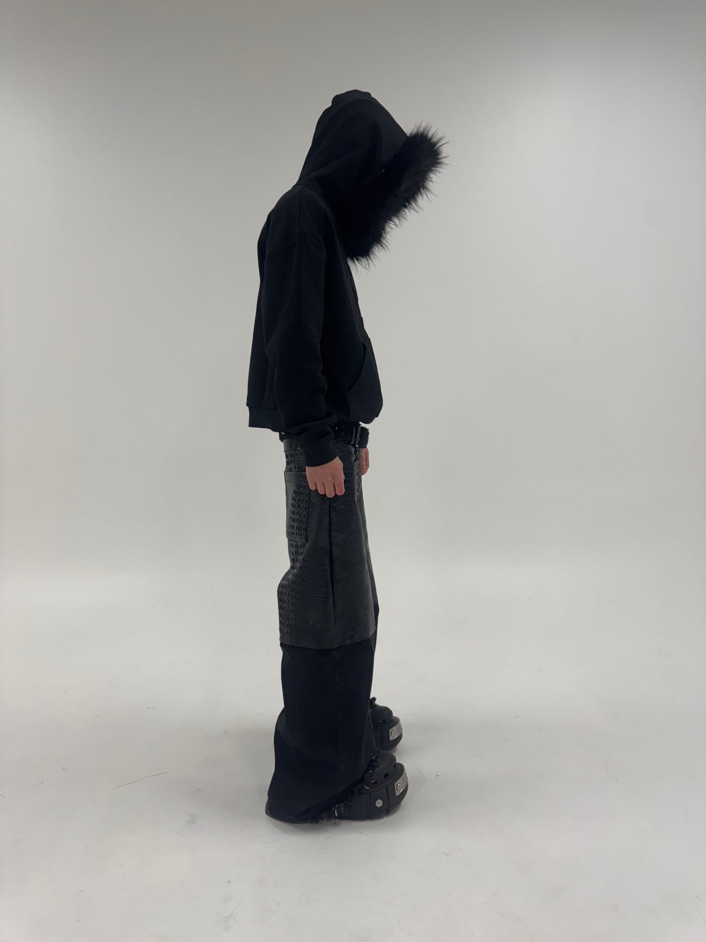 "FUR DENIM" HOODIE