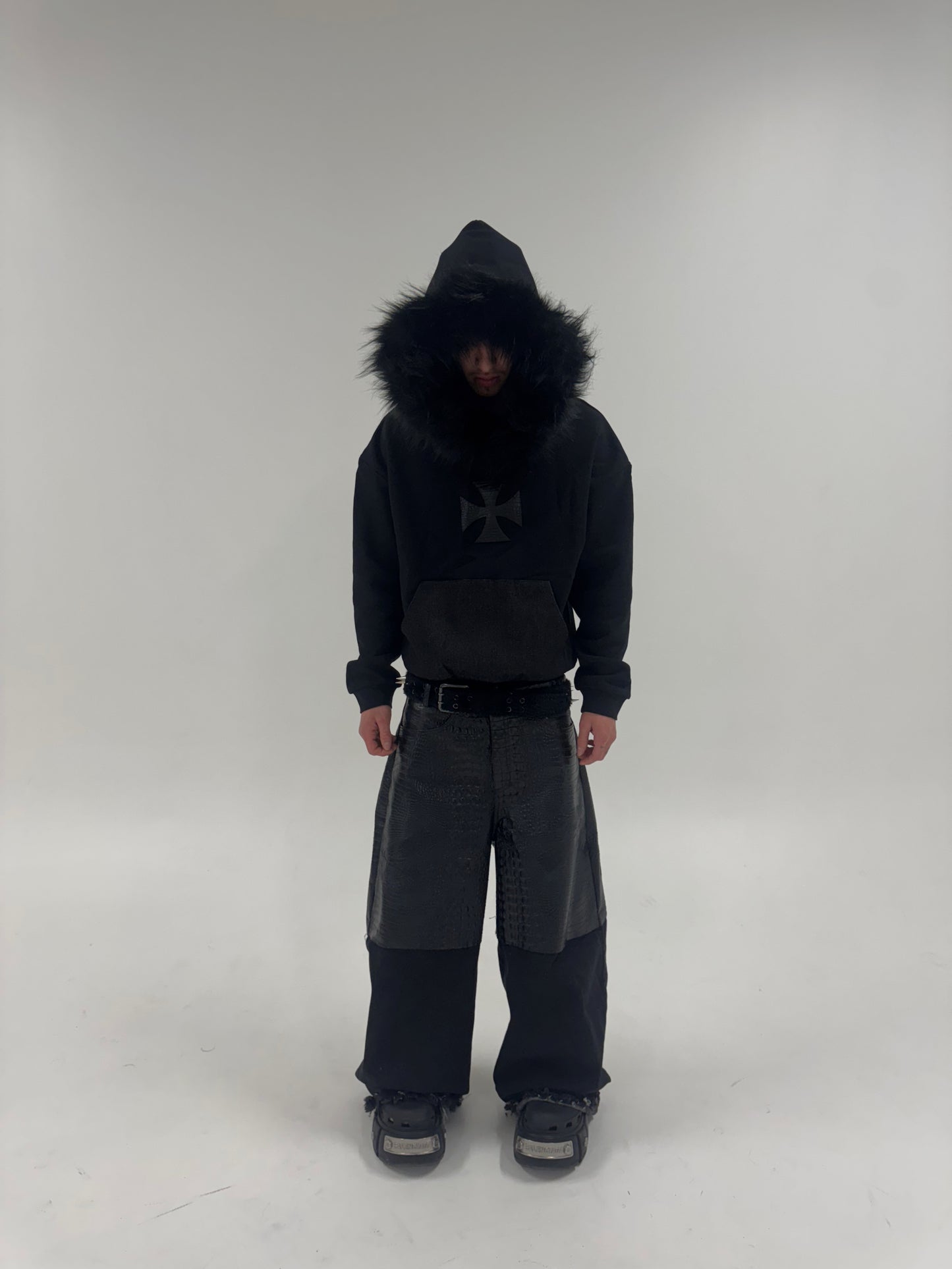 "FUR DENIM" HOODIE